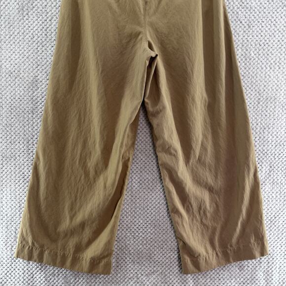Madewell Harlow Wide Leg Pants Womens 12 Beige Khaki Lyocell Pleated High Rise - Picture 8 of 16